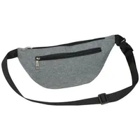 MacMa Gürteltasche / Bauchtasche / Farbe: grau/schwarz