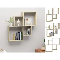 VidaXL Würfelregal Sonoma-Eiche 80x15x78,5 cm Holzwerkstoff