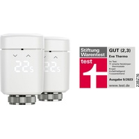 Eve Thermo 2020 (4. Generation/Apple Home) Heizkörperthermostat, Heizungssteuerung, 2er-Pack