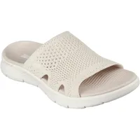 SKECHERS Damen Go Walk Flex Elation Schiebe-Sandalen, Natürlich, 38