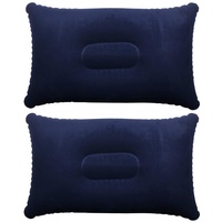 TRIXES 2 x Blaue Aufblasbare Kissen für Camping und