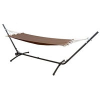 AMANKA Outdoor Hängematte mit Gestell auf Rollen 335x100 Hängemattengestell