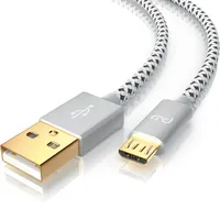 Primewire - Premium Micro usb 2,4A Schnellladekabel - Nylonkabel