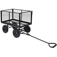 VidaXL Gartenwagen Schwarz 350 kg