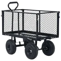VidaXL Bollerwagen schwarz