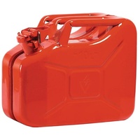 VALPRO Kraftstoffkanister Inh.10l Feuerrot RAL 3000 Stahlbl.L345xB165xH275mm VALPRO