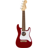 Fender Fullerton Strat® Uke, Walnut Fingerboard, White Pickguard, Candy
