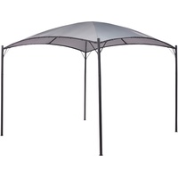 Beliani Pergola Grau, Schwarz, Kunststoff, 305x212x305 cm, 305 cm)