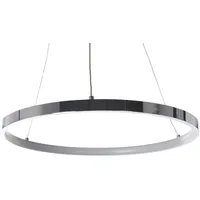 Beliani LED Silber Metall dia. 40 cm Pendelleuchte für