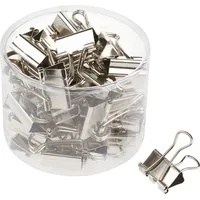 VBS Foldback-Klammer, 19mm, 40 Stück Silber