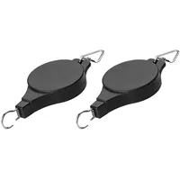 ANCLLO 2 Stück Pflanzenrollen, einziehbare Umlenkrolle, Pflanzenaufhänger, Blumenampel, Haken