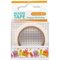 Buttinette Idena Washi Tape Happy Birthday,