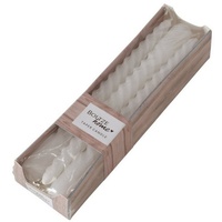 Boltze 2022303 TWISTO, Kerze 20 cm weiss 6tlg.