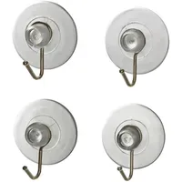 Wenko Saughaken Transparent 4er Set