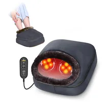 SNAILAX 2-in-1 Shiatsu-Fuß- und Rückenmassagegerät mit Wärme - Knetbares