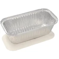 Papstar 10 Schalen, Alu + Einlegedeckel, PP-beschichtet eckig 1,5