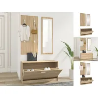 VidaXL 3-tlg. Flurmöbel-Set Sonoma-Eiche Holzwerkstoff