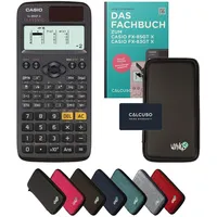 Casio fx-85GT X inkl. Schutztasche Schwarz & Fachbuch (64