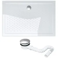 Mai & mai Duschwanne 80x100cm Duschtasse Antirutsch in Weiß