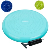 Relaxdays Balance Kissen, 2 Massagebälle, Ø 32 cm, bis