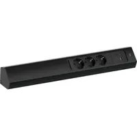 Bachmann Steckdosenleiste Casia 2 2 m Schwarz 3 St.