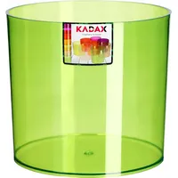 Kadax Blumentopf aus Kunststoff, Topf, rund, transparent, 13 cm,