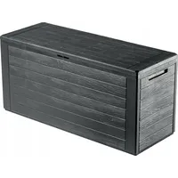 Kadax Gartenkiste, Aufbewahrungsbox aus Kunststoff, 280L, Anthrazit