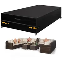 GARPROVM Gartenmöbel Abdeckung Wasserdicht, 350x260x90cm Gartenmöbel Abdeckplane Staubdicht Oxford