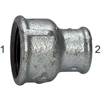 Riegler Muffen 240, IG/IG, Rp 1/2, Rp 3/8, schw.