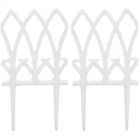 Relaxdays Beetzaun, 2 Zaunelemente je HxB: 33,5 x 17,5