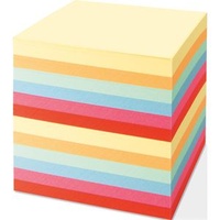 Folia Notizzettel geleimt farbsortiert 9,0 x 9,0 cm, ca.