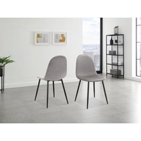 OTTO home Esszimmerstuhl Eadwine Polyester hellgrau