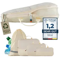 Travel Dude Packwürfel Set mit Kompression aus recycelten Plastikflaschen