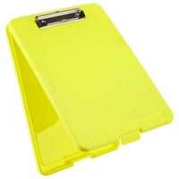 Läufer 55801 Klemmbrett Safety, mit Aufbewahrungsfach, Signalfarbe Gelb