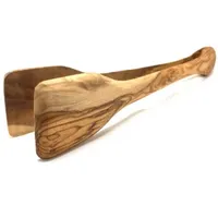 HOLIVIO Grillzange 36 cm Holz braun