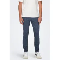 Only & Sons ONSMARK Slim Check Chinos Blau 29