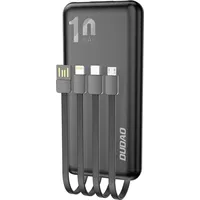 DUDAO K6Pro Universal 10000mAh Powerbank mit USB-Kabel, USB Typ