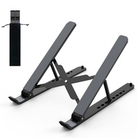 Tonmom Laptop Ständer, Faltbarer Notebook Ständer, Höhenverstellbarer ABS+Silikon Laptopständer