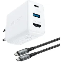 ACEFAST 2in1 Ladegerät GaN 65W Typ C/USB USB Adapter
