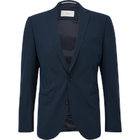 S.Oliver - s.O ULTIMATE: Anzugsakko mit Hahnentritt-Muster, Herren, blau,
