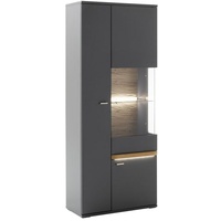 MCA Furniture Vitrine MARSALLA, Royal Grau Dekor - Balkeneiche