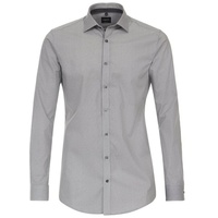 Venti Langarmhemd 134024600 sehr schmalKent schwarz 46