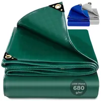 Rotfuchs Premium Abdeckplane mit Ösen, 700 g/m2 PVC RipStop-Gewebe