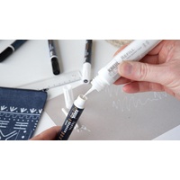 Kreul Opak Medium Textilmarker silber 2,0 - 4,0 mm,