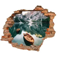 WCB Wandtattoo - Wanddurchbruch mit Aussicht Bergsee 50 x