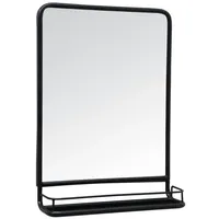 Ib laursen Wandspiegel mit Ablage, in schwarz