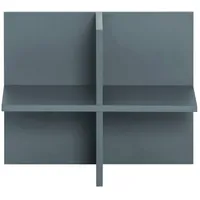 Proregal Regalkreuz Jaguar HxBxT 38,4x47,5x32,8cm | Blau, Holz, 47.5x38.4x32.8