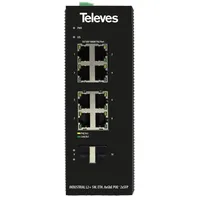 Televes Industrial Ethernet-Switch SWM8X1000P2S