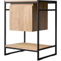 Tikamoon Waschtisch 60 cm aus Metall und Teakholz Materialmix