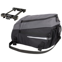 Wetterladen de Vaude Silkroad Mesh mit Snap-IT Halter Gepäckträgertasche.